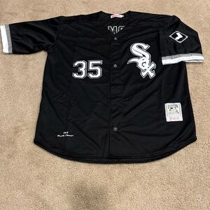 Frank Thomas Chicago White Sox Jersey Men XL NWT 1993 Black Alt Retro Throwback